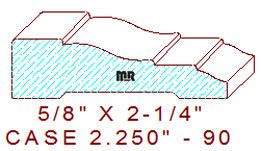 Door/Window Casing 2-1/4" - 90 Door/Window Casing 2-1/4" - 90