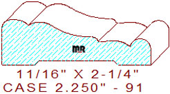 Door/Window Casing 2-1/4" - 91