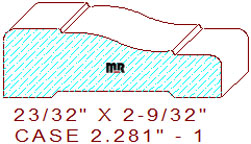 Door/Window Casing 2-9/32" - 1 Door/Window Casing 2-9/32" - 1
