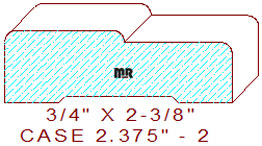 Door/Window Casing 2-3/8" - 2 Door/Window Casing 2-3/8" - 2