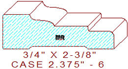 Door/Window Casing 2-3/8" - 6 Door/Window Casing 2-3/8" - 6