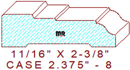 Door/Window Casing 2-3/8" - 8 Door/Window Casing 2-3/8" - 8