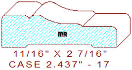 Door/Window Casing 2-7/16" - 17 Door/Window Casing 2-7/16" - 17