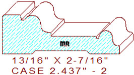 Door/Window Casing 2-7/16" - 2 Door/Window Casing 2-7/16" - 2