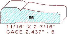 Door/Window Casing 2-7/16" - 6 Door/Window Casing 2-7/16" - 6