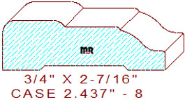 Door/Window Casing 2-7/16" - 8