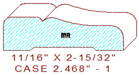 Door/Window Casing 2-15/32" - 1 Door/Window Casing 2-15/32" - 1
