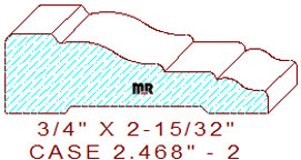 Door/Window Casing 2-15/32" - 2 Door/Window Casing 2-15/32" - 2