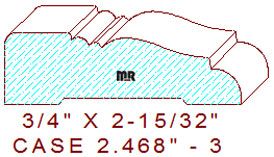 Door/Window Casing 2-15/32" - 3 Door/Window Casing 2-15/32" - 3