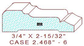 Door/Window Casing 2-15/32" - 6 Door/Window Casing 2-15/32" - 6