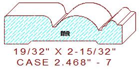 Door/Window Casing 2-15/32" - 7 Door/Window Casing 2-15/32" - 7