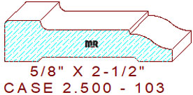 Door/Window Casing 2-1/2" - 103 Door/Window Casing 2-1/2" - 103