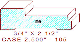 Door/Window Casing 2-1/2" - 105 Door/Window Casing 2-1/2" - 105