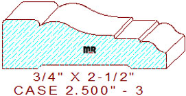 Door/Window Casing 2-1/2" - 3 Door/Window Casing 2-1/2" - 3