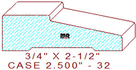 Door/Window Casing 2-1/2" - 32 Door/Window Casing 2-1/2" - 32