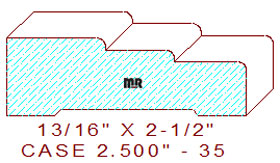 Door/Window Casing 2-1/2" - 35 Door/Window Casing 2-1/2" - 35