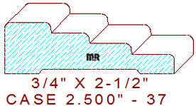 Door/Window Casing 2-1/2" - 37 Door/Window Casing 2-1/2" - 37