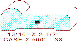 Door/Window Casing 2-1/2" - 38 Door/Window Casing 2-1/2" - 38