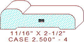Door/Window Casing 2-1/2" - 4 Door/Window Casing 2-1/2" - 4