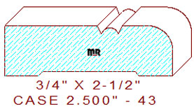 Door/Window Casing 2-1/2" - 43 Door/Window Casing 2-1/2" - 43
