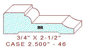 Door/Window Casing 2-1/2" - 46 Door/Window Casing 2-1/2" - 46