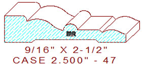Door/Window Casing 2-1/2" - 47 Door/Window Casing 2-1/2" - 47