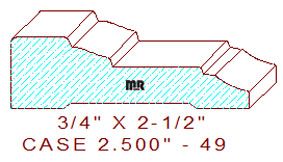 Door/Window Casing 2-1/2" - 49 Door/Window Casing 2-1/2" - 49