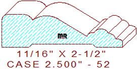 Door/Window Casing 2-1/2" - 52