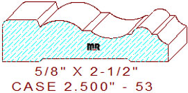 Door/Window Casing 2-1/2" - 53 Door/Window Casing 2-1/2" - 53