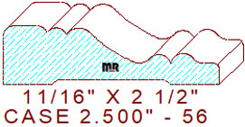 Door/Window Casing 2-1/2" - 56