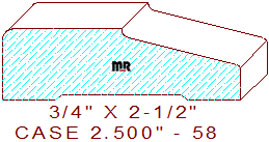 Door/Window Casing 2-1/2" - 58 Door/Window Casing 2-1/2" - 58