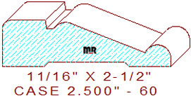Door/Window Casing 2-1/2" - 60 Door/Window Casing 2-1/2" - 60