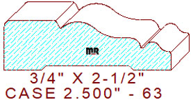 Door/Window Casing 2-1/2" - 63