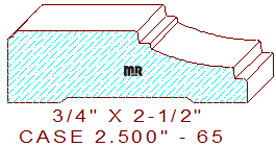 Door/Window Casing 2-1/2" - 65 Door/Window Casing 2-1/2" - 65