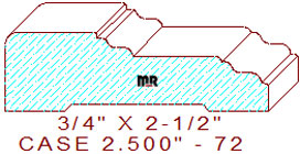 Door/Window Casing 2-1/2" - 72 Door/Window Casing 2-1/2" - 72