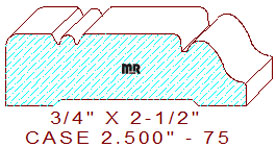 Door/Window Casing 2-1/2" - 75 Door/Window Casing 2-1/2" - 75