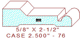 Door/Window Casing 2-1/2" - 76 Door/Window Casing 2-1/2" - 76