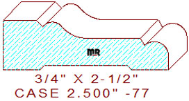 Door/Window Casing 2-1/2" - 77 Door/Window Casing 2-1/2" - 77