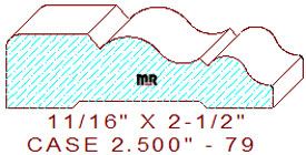 Door/Window Casing 2-1/2" - 79 Door/Window Casing 2-1/2" - 79