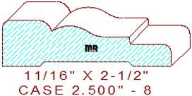 Door/Window Casing 2-1/2" - 8 Door/Window Casing 2-1/2" - 8