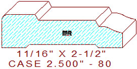 Door/Window Casing 2-1/2" - 80 Door/Window Casing 2-1/2" - 80