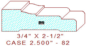 Door/Window Casing 2-1/2" - 82 Door/Window Casing 2-1/2" - 82