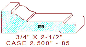 Door/Window Casing 2-1/2" - 85 Door/Window Casing 2-1/2" - 85