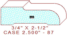 Door/Window Casing 2-1/2" - 87 Door/Window Casing 2-1/2" - 87
