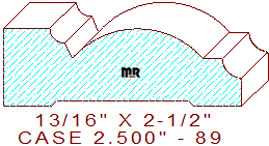 Door/Window Casing 2-1/2" - 89 Door/Window Casing 2-1/2" - 89
