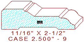 Door/Window Casing 2-1/2" - 9