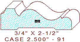 Door/Window Casing 2-1/2" - 91