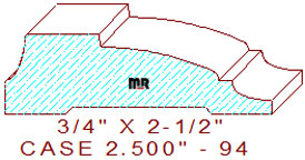 Door/Window Casing 2-1/2" - 94 Door/Window Casing 2-1/2" - 94