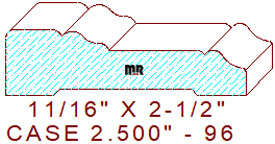 Door/Window Casing 2-1/2" - 96 Door/Window Casing 2-1/2" - 96