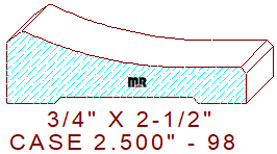 Door/window Casing 2-1/2" - 98 Door/window Casing 2-1/2" - 98